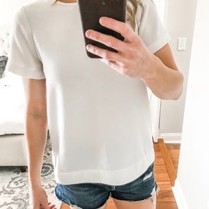 Madewell Polyester White Top.